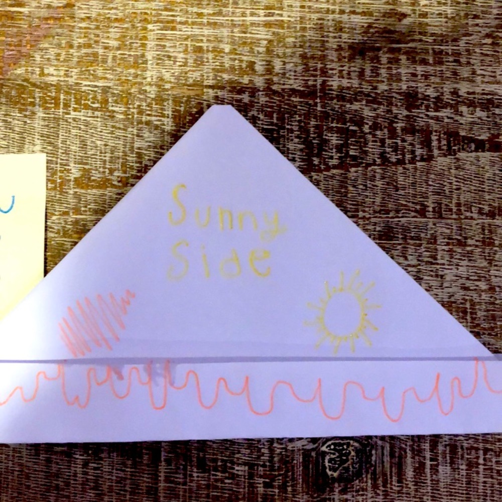 I’m selling a paper sunny side hat